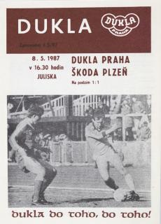 Program Dukla Praha v. Škoda Plzeň, 1987