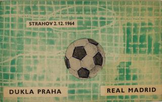 Program Dukla Praha vs. Real Madrid, 1964