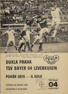 Program Dukla v. TSV Bayern O4 Leverkusen, 1986