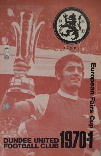 Program Dundee United  vs. SPARTA Prague 1970