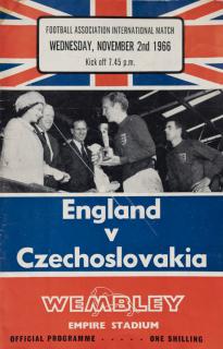 Program  England v. Czechoslovakia, 1966