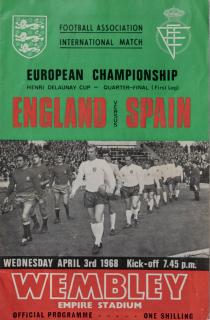 Program  England v.Spain, 1968