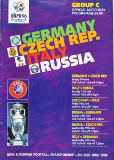 Program Euro 96, Matchday programme, Group C, 1996