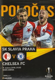 Program Europa LEAGUE SLAVIA vs. Chelsea, 2019