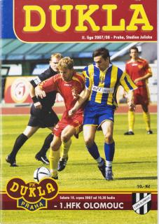 Program, FC Dukla Praha v. 1. HFK Olomouc, 2007