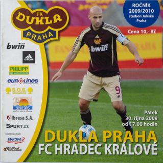 Program, FC Dukla Praha v. FC Hradec Králové, 2009