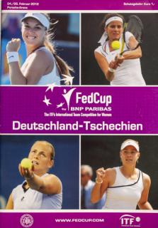 Program, Fed Cup , Deutschland-Tschechien, 2012