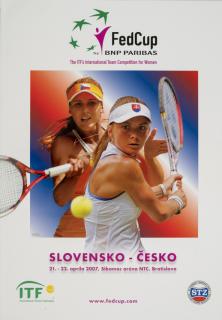 Program, Fed Cup , Slovensko v. Česká republika, 2007