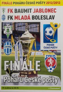 Program - FK Boleslav v.FK Jablonec, finále poháru, 2013