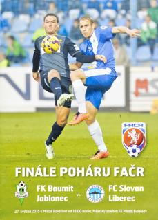 Program - FK Jablonec v. FC Liberec, finále poháru, 2015