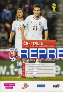 Program fotbal , Česká rep. v. Itálie, 2013