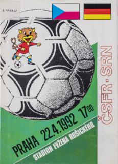 Program fotbal ČSFR  vs. SRN, 1992