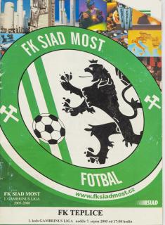 Program fotbal, FK Siad Most v. FK Teplice, 2005