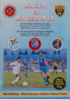Program fotbal , Malta v. Macedonia, 1998