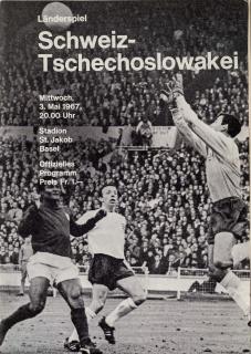 Program fotbal   Schweitz v. Tsechoslowakei, 1967