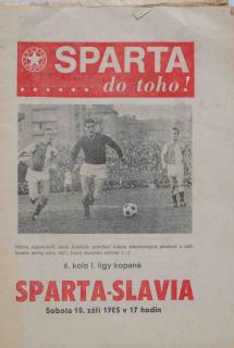 Program fotbal, Sparta ČKD Praha v. Slavia Praha, 1983