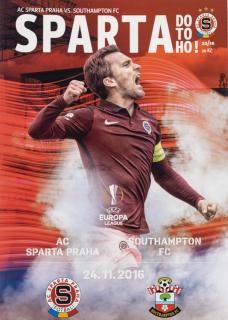 Program fotbal, UEFA, Sparta v. Southhampton FC, 2016