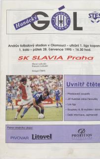 Program Hanácký gól, Olomouc vs. Sk Slavia Praha, 1995