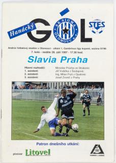 Program Hanácký gól, Olomouc vs. Slavia Praha , 1997