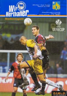 Program, Hertha BSC Berlin, UEFA, 1. Runde, 2001/2002