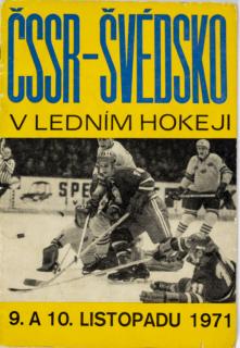 Program hokej, ČSSR-Švédsko, 1971