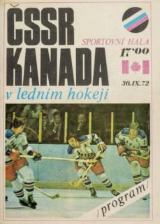 Program hokej  ČSSR v. Kanada, 1972