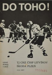 Program  hokej, DO TOHO!, Litvínov v. Škoda Plzeň 1987