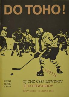 Program  hokej, DO TOHO!, Litvínov v. TJ Gottwaldow, 1986