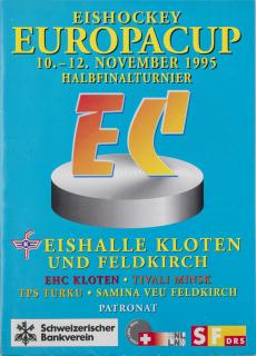Program hokej, EHC Kloten v. Tivali Minsk, 1995