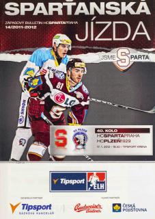 Program hokej, Sparťanská jízda, HC Sparta v. Plzen 2012/14