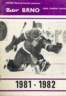Program hokej, Zetor Brno - sezona 1981-1982