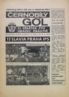 Program Hradec Králové vs. Slavia Praha IPS, 1989 velký formát