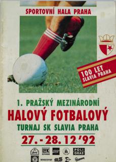 Program - I. mezinárodní halový fotbalový turnaj SK Slavia Praha, 1992