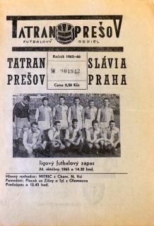 Program k utkání Tatran Prešov vs. Slavia Praha