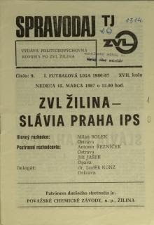 Program k utkání Žilina vs. Slavia Praha II