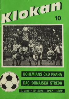 Program Klokan, Bohememians ČKD v. DAC Dunajská Streda, 1987/88
