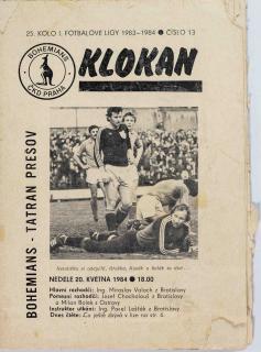Program Klokan, Bohememians ČKD v. Tatran Prešov, 1983/84 (13)