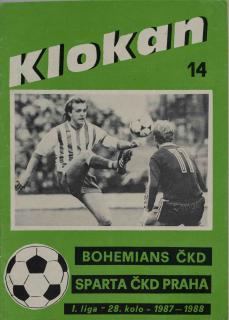 Program Klokan , Bohemians ČKD Praha v. Sparta Praha, 1988(14)