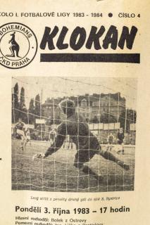 Program Klokan , Bohemians ČKD Praha v. Spartak Trnava, 1983/1984 (4)12)