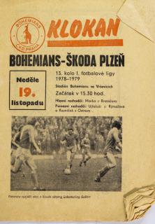 Program Klokan,  Bohemians v. Plzeň, 1978