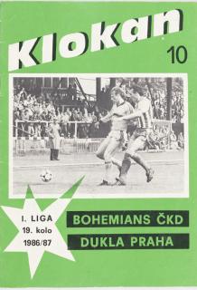 Program Klokan, S Bohemians  vs. Dukla Praha, 1986/87