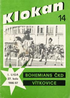 Program Klokan, S Bohemians  vs. Vítkovice, 1986/87