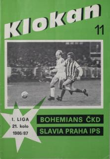 Program Klokan, Slavia Praha vs. Bohememians ČKD, 1987