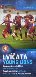 Program, Lvíčata, ČR, UEFA ME 21, 2015