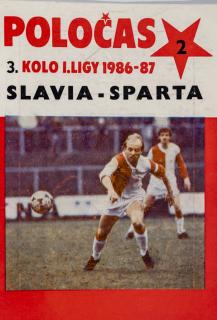 Program Poločas, Slavia Praha  vs. Sparta ČKD Praha, 1986/87