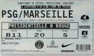 Program  PSG v. Olympique Marseille, 2006