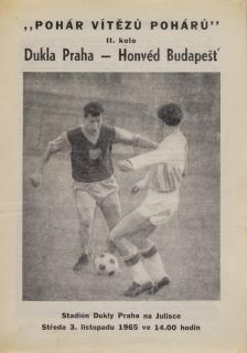 Program, PVP, Dukla Praha v. Honvéd Budapešť, 1965
