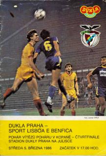 Program PVP, Dukla Praha vs.  Benfica Lisabon, 1986