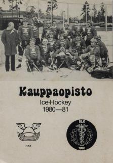 Program - ročenka, Kauppaopisto, Ice hockey, 1980-81