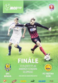 Program -  SFC Opava v. FC Zlín, finále poháru, 2017